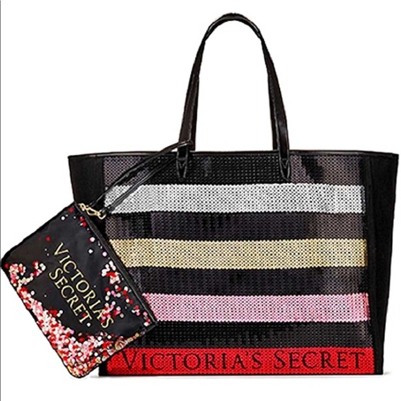 Victoria's Secret Handbags - Victoria’s Secret bling bag w/ makeup pouch